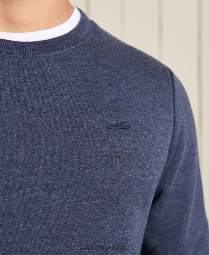 Superdry marinen klær 86P46D715 vintage logo brodert crew sweatshirt menn