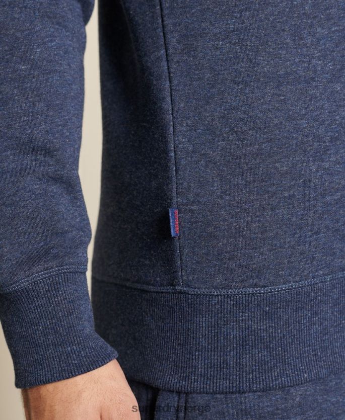 Superdry marinen klær 86P46D715 vintage logo brodert crew sweatshirt menn