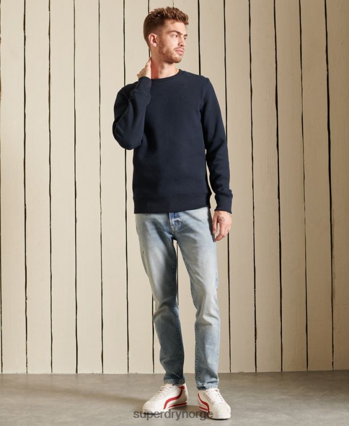 Superdry marinen klær 86P46D749 vintage logo brodert crew sweatshirt menn