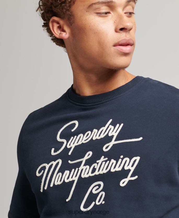 Superdry marinen klær 86P46D761 stylet og laget crew sweatshirt menn