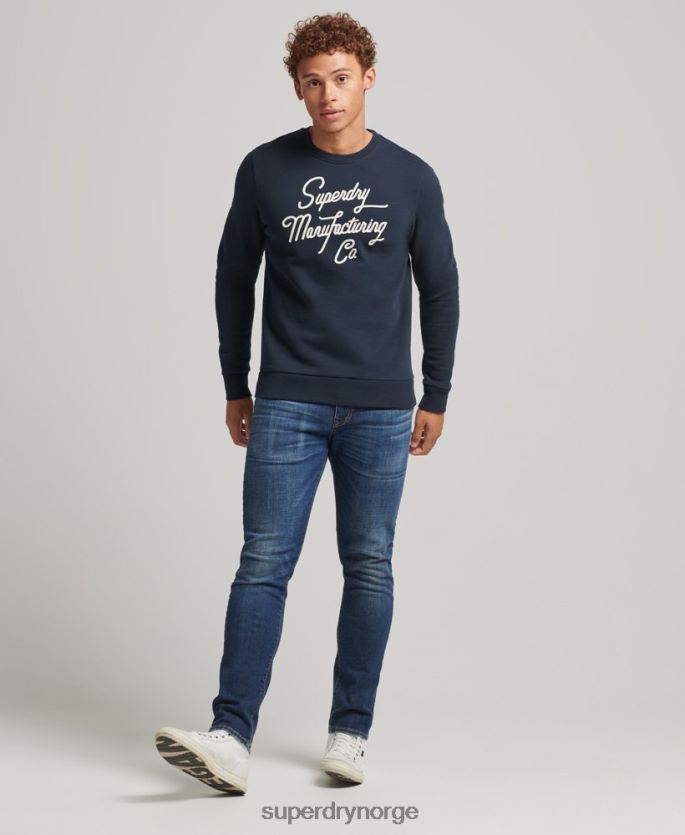 Superdry marinen klær 86P46D761 stylet og laget crew sweatshirt menn
