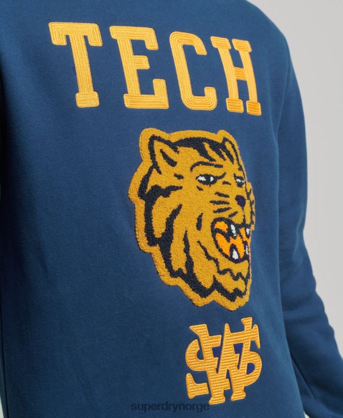 Superdry marinen klær 86P46D765 vintage collegiate crew sweatshirt menn