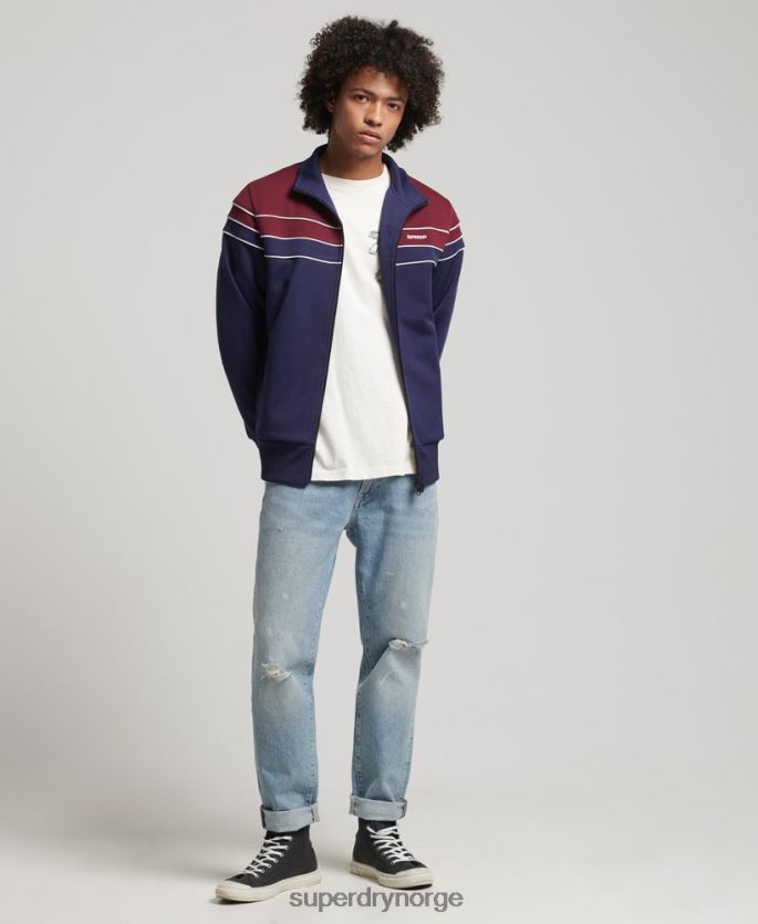 Superdry marinen klær 86P46D834 vintage glidelås-topp menn