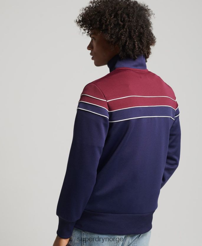 Superdry marinen klær 86P46D834 vintage glidelås-topp menn