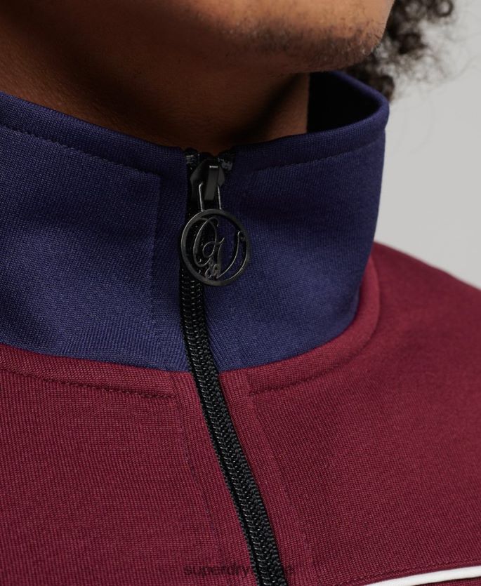 Superdry marinen klær 86P46D834 vintage glidelås-topp menn