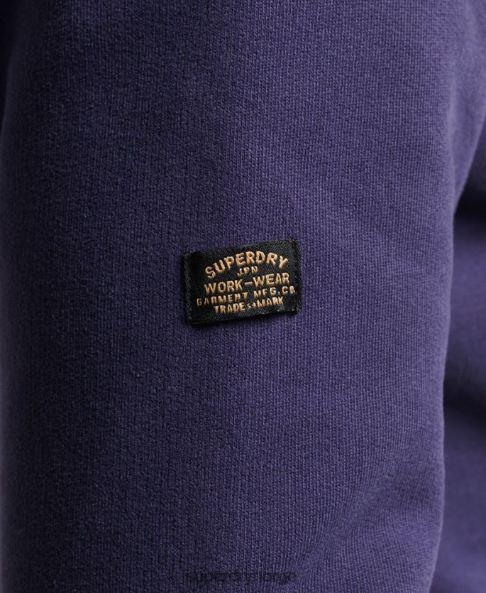 Superdry marinen klær 86P46D882 vintage script stil hettegenser menn