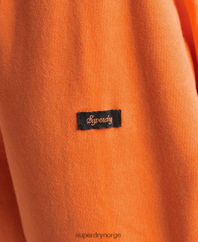 Superdry oransje klær 86P46D707 inn i skogen grafisk hettegenser menn
