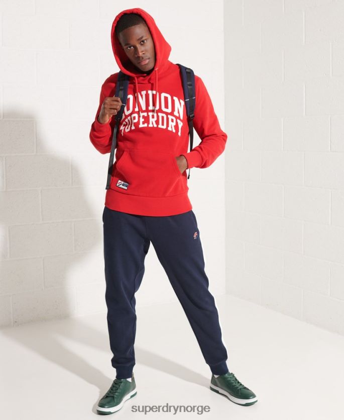 Superdry rød klær 86P46D5215 city ​​college hettegenser menn