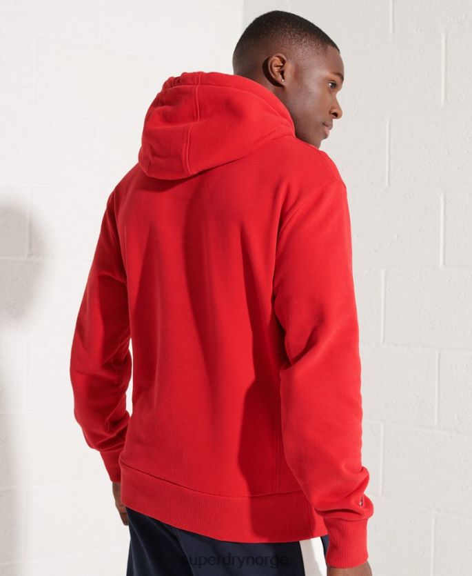Superdry rød klær 86P46D5215 city ​​college hettegenser menn