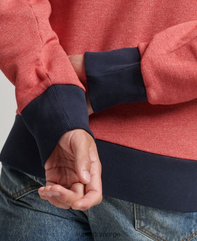 Superdry rød klær 86P46D5224 vintage cooper classic crew sweatshirt menn