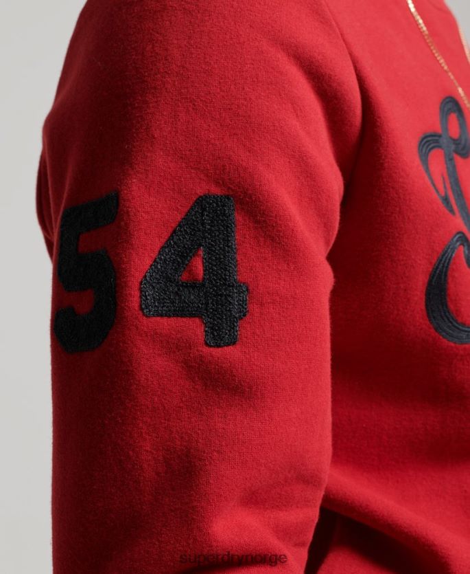 Superdry rød klær 86P46D549 vintage collegiate crew sweatshirt menn