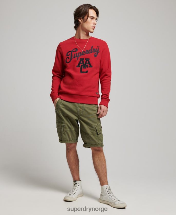 Superdry rød klær 86P46D549 vintage collegiate crew sweatshirt menn
