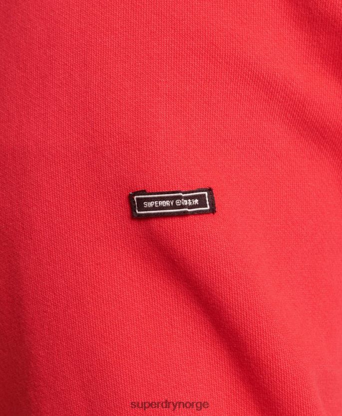Superdry rød klær 86P46D759 psych rock hettegenser menn