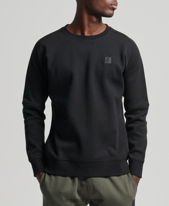 Superdry svart klær 86P46D5043 genser for teknisk mannskap menn