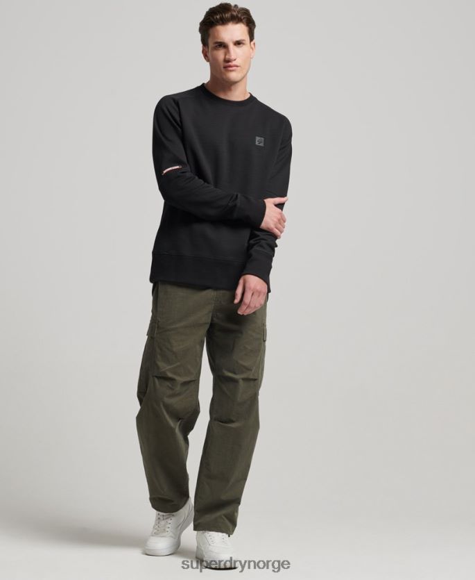 Superdry svart klær 86P46D504 genser for teknisk mannskap menn