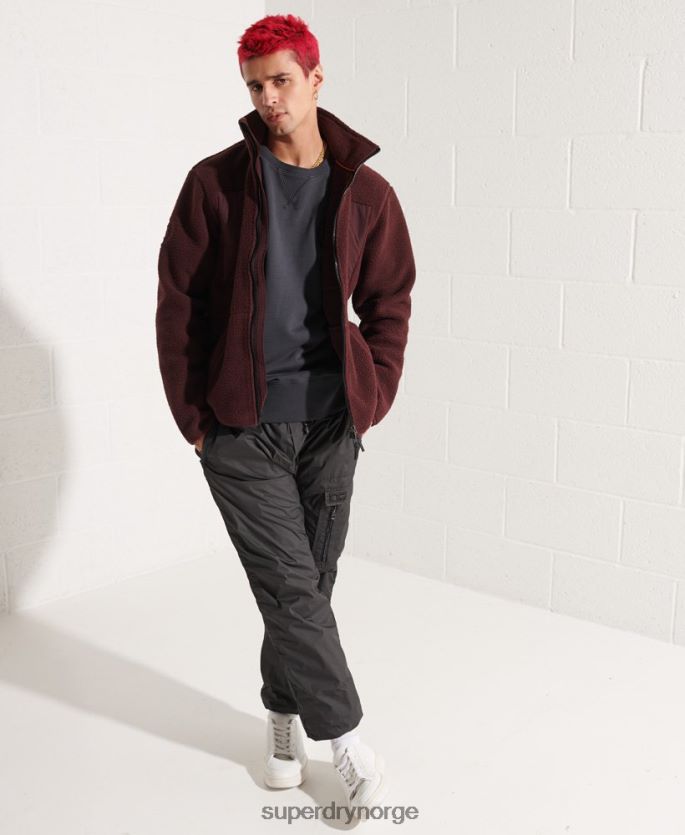 Superdry svart klær 86P46D5057 ekspedisjonsgenser for grafisk mannskap menn