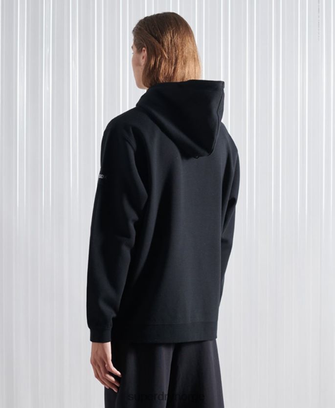 Superdry svart klær 86P46D5237 limited edition sdx nyc hettegenser menn