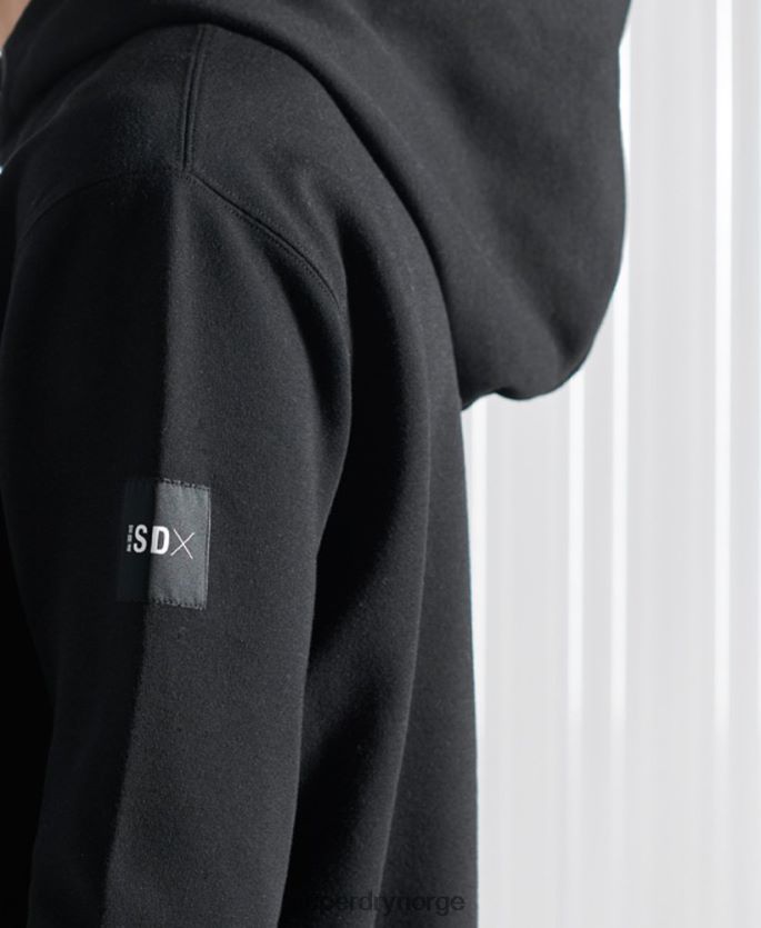 Superdry svart klær 86P46D5237 limited edition sdx nyc hettegenser menn