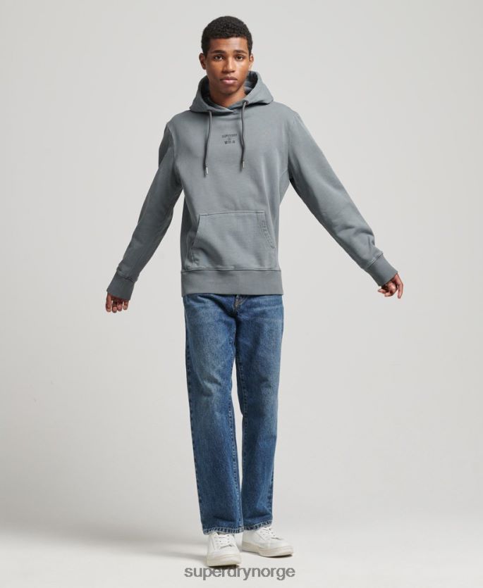 Superdry svart klær 86P46D6007 kode plaggfarge løs hettegenser menn