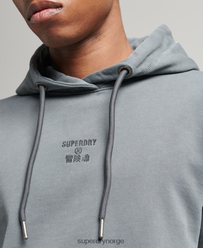 Superdry svart klær 86P46D6007 kode plaggfarge løs hettegenser menn
