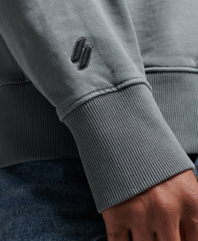 Superdry svart klær 86P46D6007 kode plaggfarge løs hettegenser menn