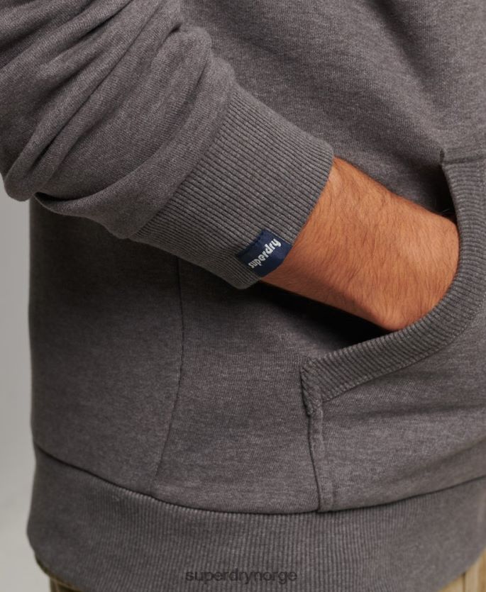 Superdry svart klær 86P46D638 vintage shadow hettegenser menn