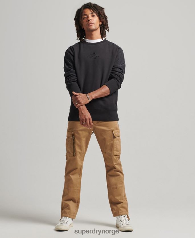 Superdry svart klær 86P46D794 xp-d genser for blanding av hybridstoff menn
