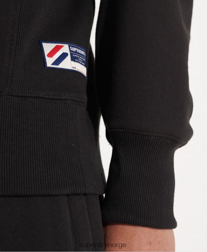 Superdry svart klær 86P46D814 sportstyle essensiell genser med rund hals menn
