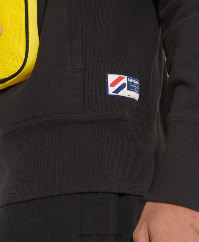 Superdry svart klær 86P46D872 sportstyle essensiell banetopp menn