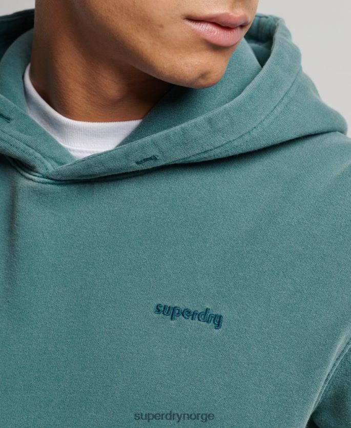 Superdry turkis klær 86P46D764 vintage vasket hettegenser menn