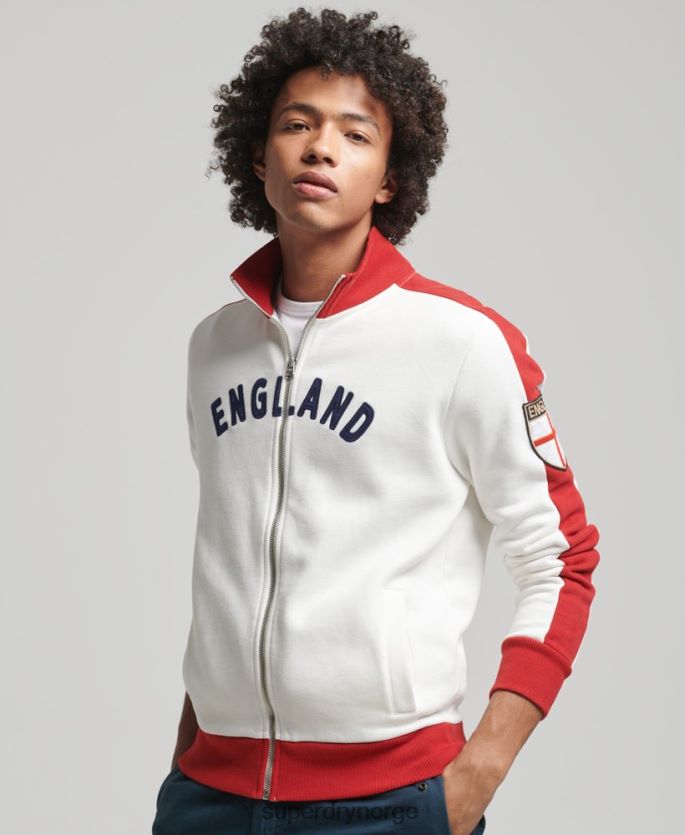 Superdry x Ringspun hvit klær 86P46D695 fotball england bane topp menn
