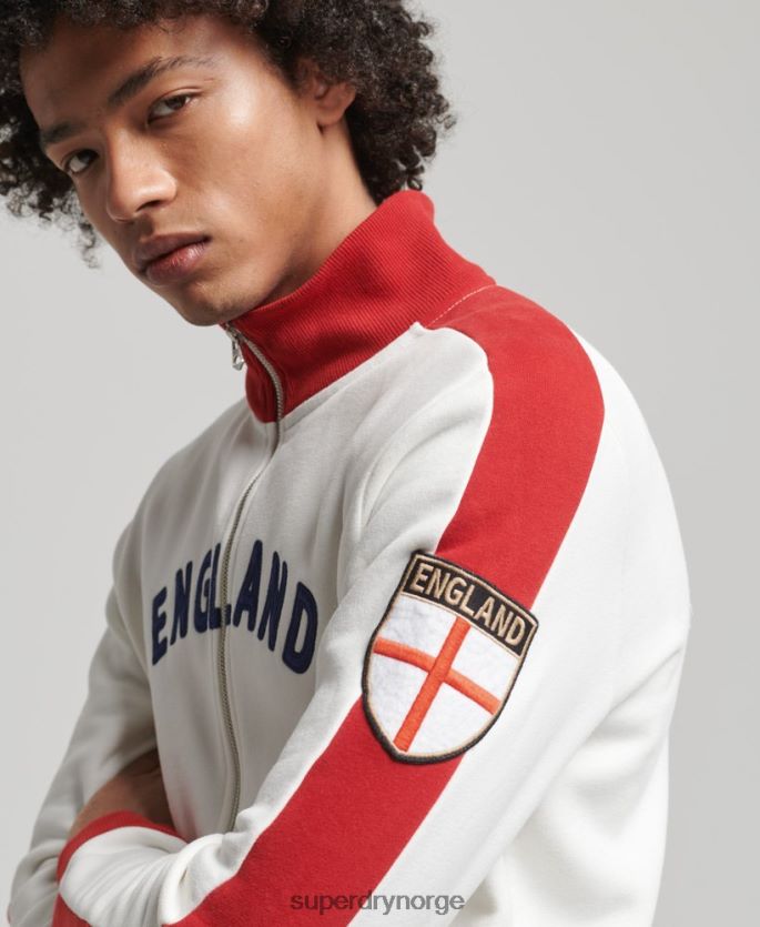 Superdry x Ringspun hvit klær 86P46D695 fotball england bane topp menn