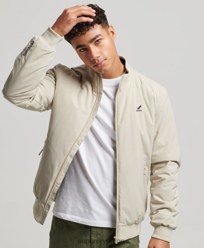 Superdry beige klær 86P46D941 harrington treningsjakke menn