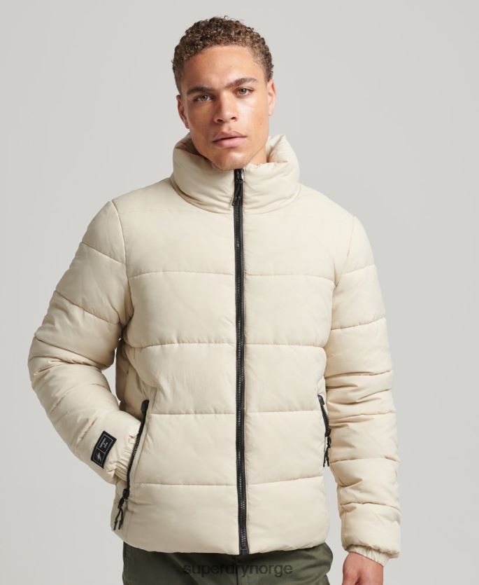 Superdry beige klær 86P46D996 sportsjakke uten hette menn