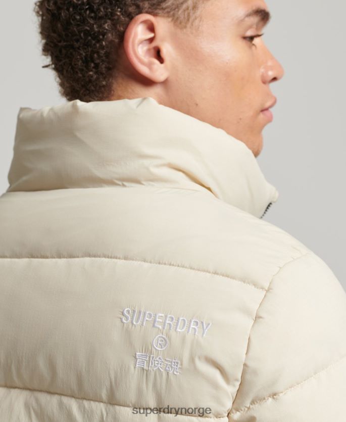 Superdry beige klær 86P46D996 sportsjakke uten hette menn