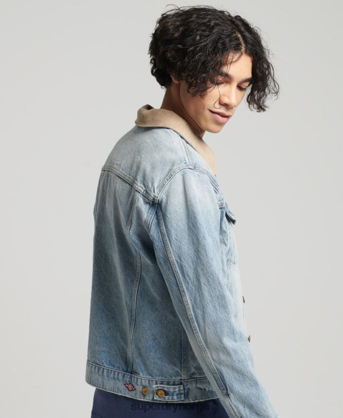Superdry blå klær 86P46D4451 vintage highwayman trucker jakke menn