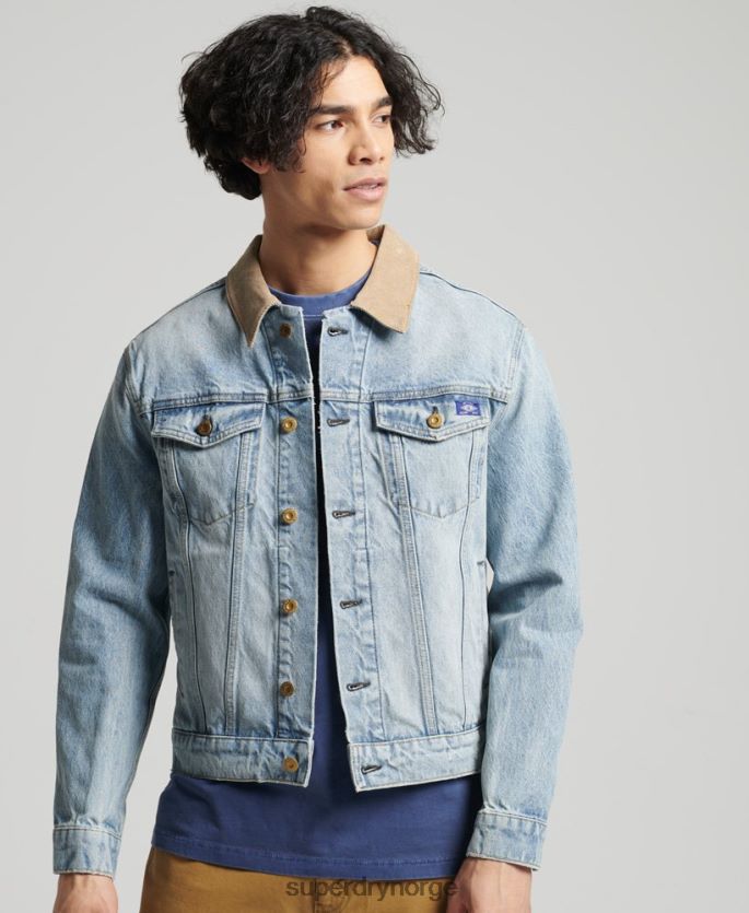 Superdry blå klær 86P46D4451 vintage highwayman trucker jakke menn
