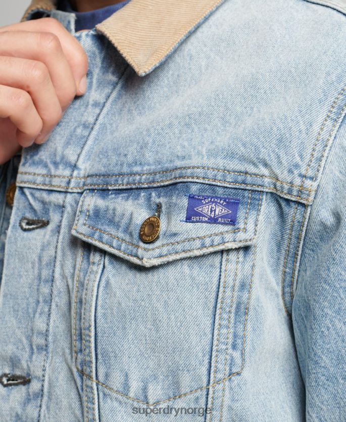 Superdry blå klær 86P46D4451 vintage highwayman trucker jakke menn