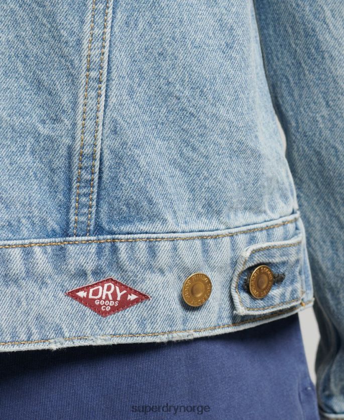 Superdry blå klær 86P46D4451 vintage highwayman trucker jakke menn