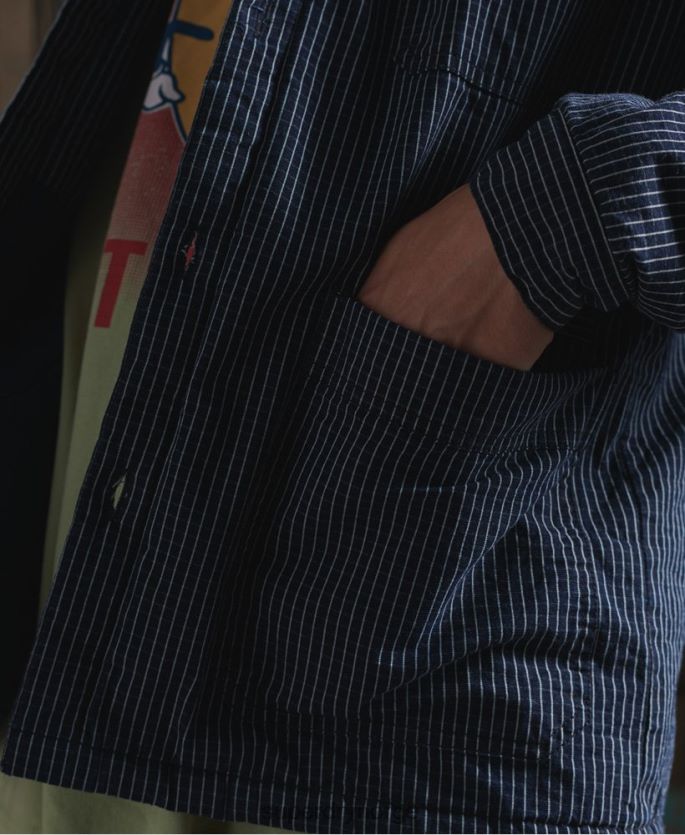 Superdry blå klær 86P46D4724 begrenset opplag tørrfôret artistjakke menn