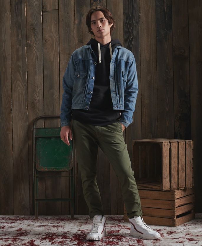 Superdry blå klær 86P46D4733 begrenset opplag tørr japansk arbeidsjakke menn