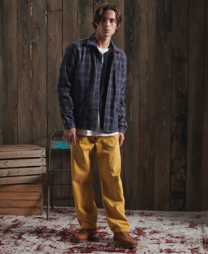 Superdry blå klær 86P46D4761 begrenset opplag tørr ulljakke menn