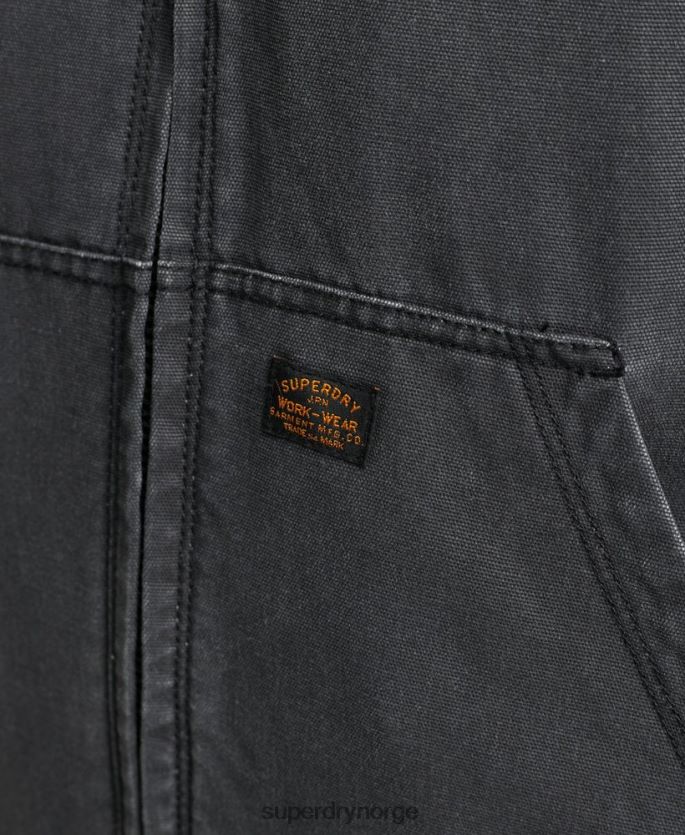 Superdry brun klær 86P46D1067 arbeidstøy bomberjakke med hette menn