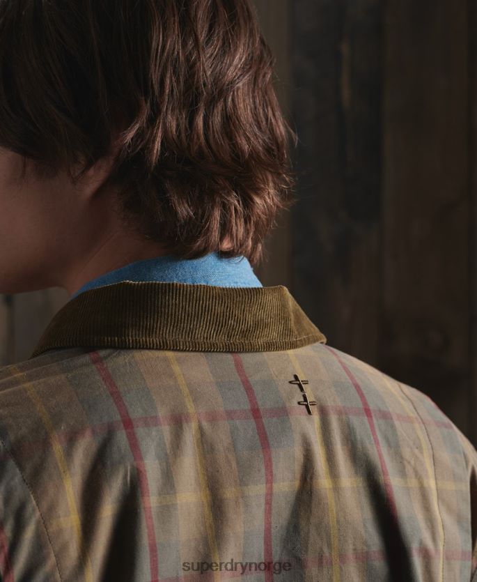 Superdry brun klær 86P46D1181 begrenset opplag dry cruiser jakke menn