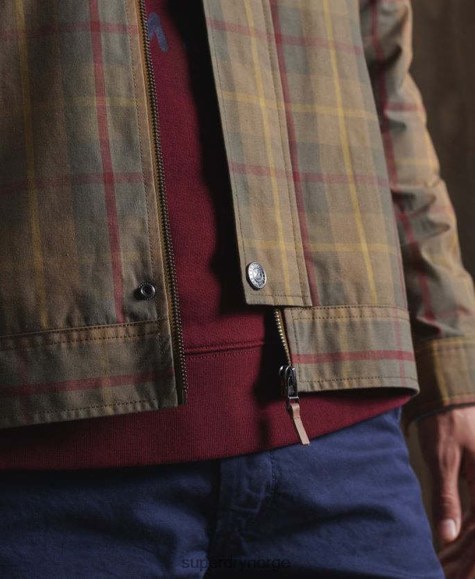 Superdry brun klær 86P46D1181 begrenset opplag dry cruiser jakke menn