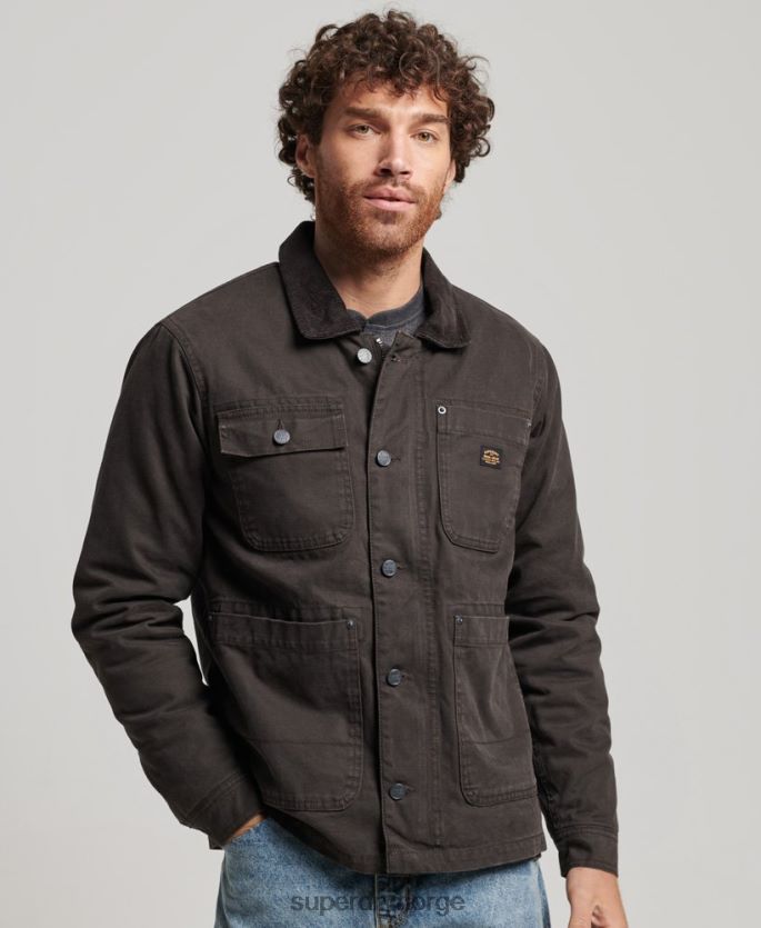 Superdry brun klær 86P46D4649 ranchjakke for arbeidsklær menn