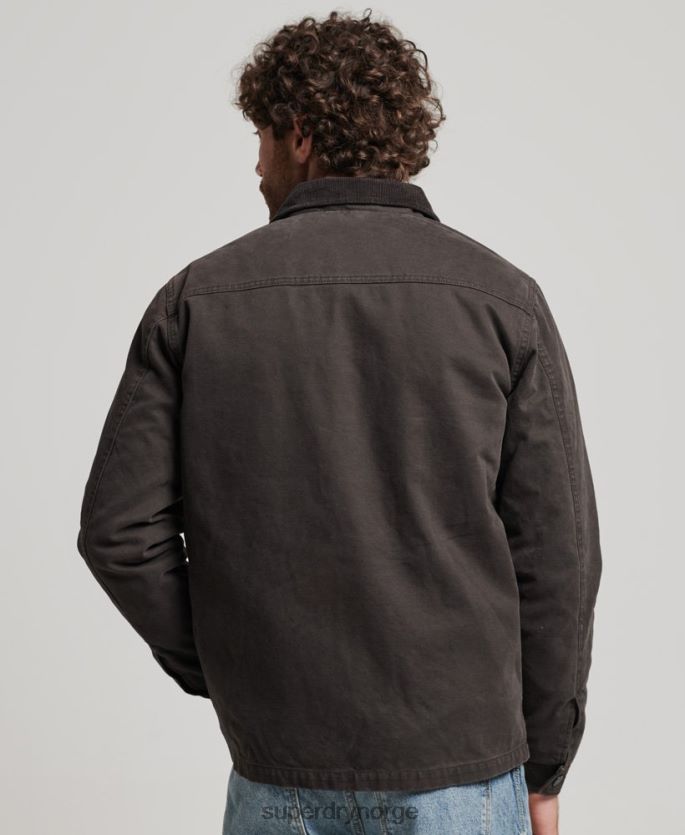 Superdry brun klær 86P46D4649 ranchjakke for arbeidsklær menn