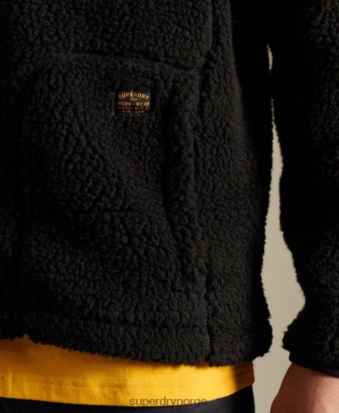 Superdry brun klær 86P46D4710 sherpa arbeidsklær jakke menn