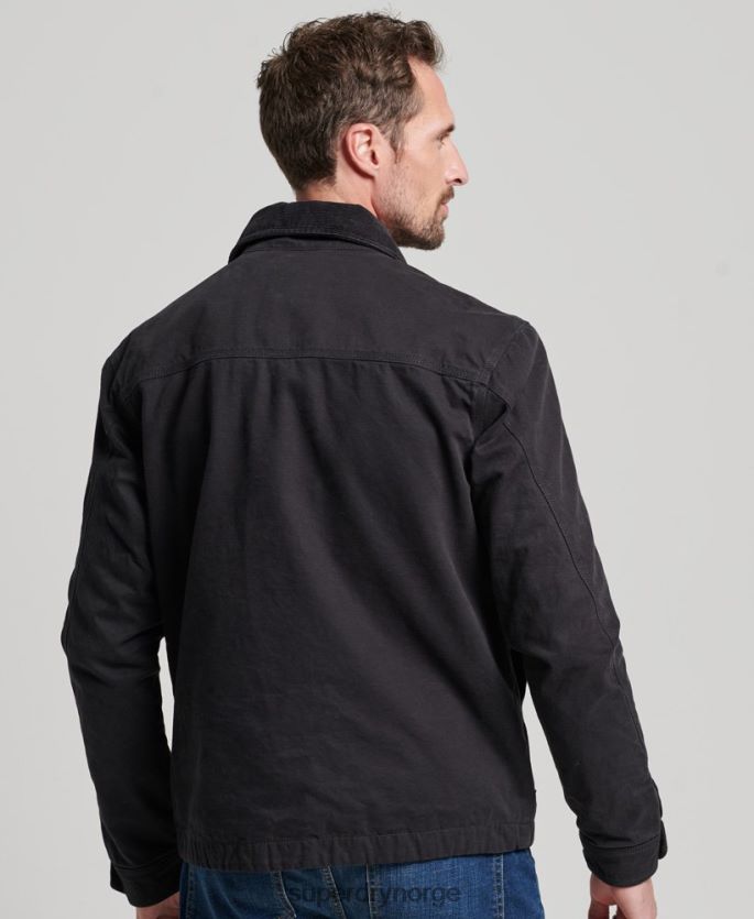 Superdry brun klær 86P46D914 vintage ranch harrington jakke menn