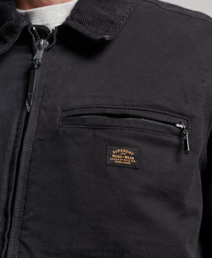 Superdry brun klær 86P46D914 vintage ranch harrington jakke menn